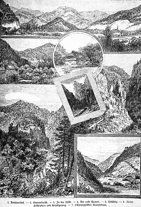 H?llental山谷，南方黑森林