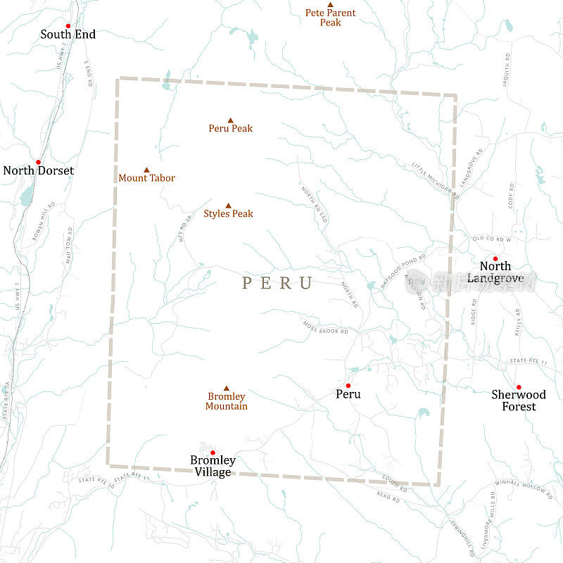 VT本宁顿秘鲁矢量路线图