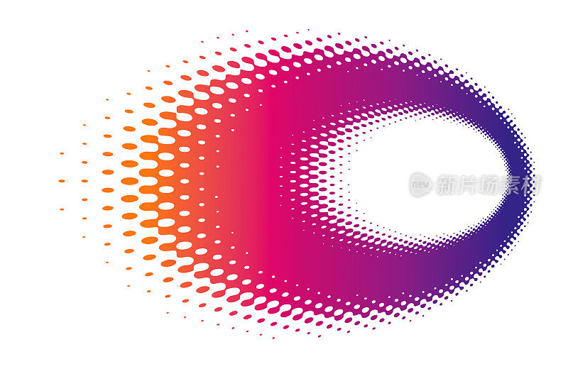 复古风格边框与半色调模式