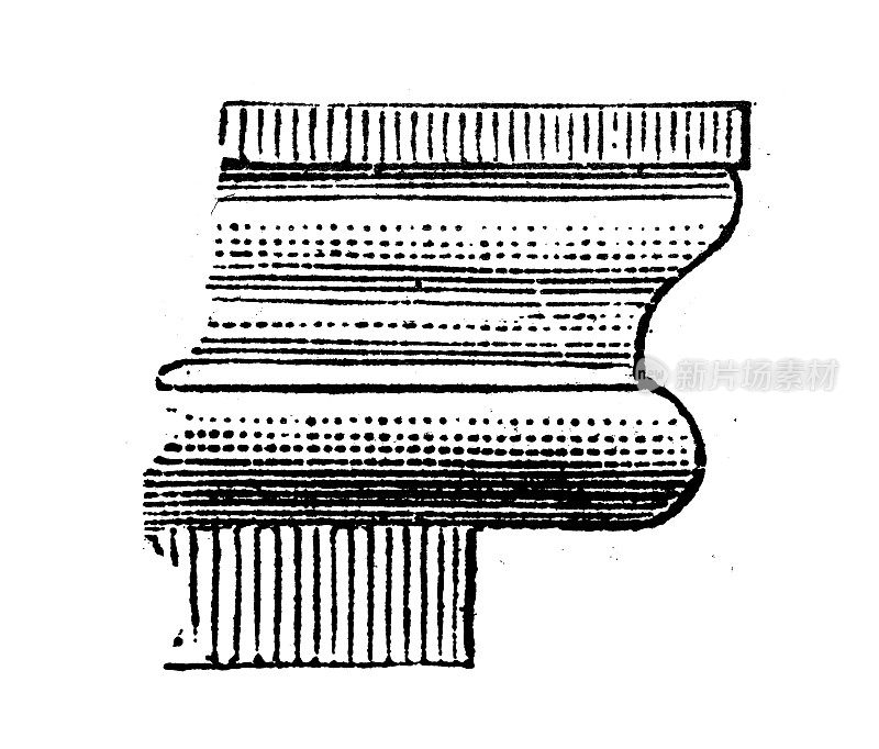 仿古雕刻插画:成型，成型