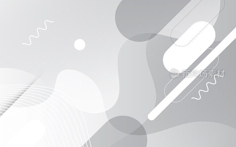 现代抽象灰色和白色高科技几何最小背景