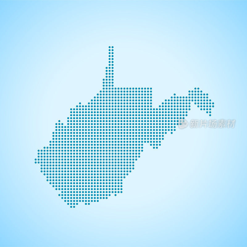 西弗吉尼亚州地图