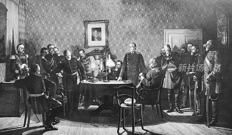 1870年9月1日至2日晚上，德国和法国进行投降谈判