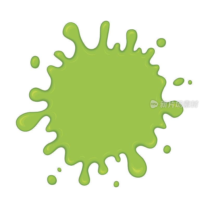 绿色黏液水渍
