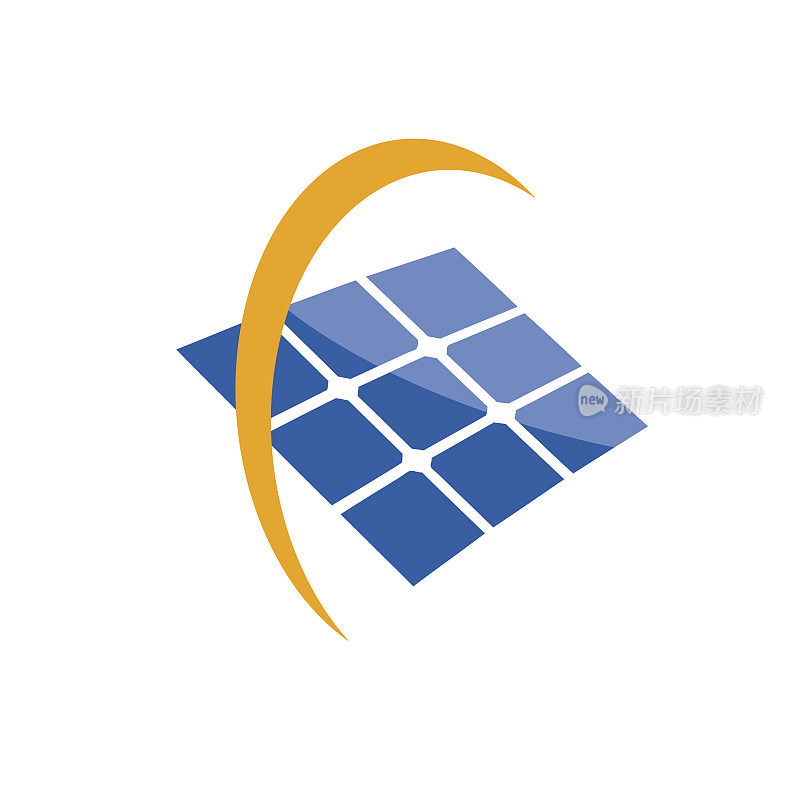 矢量符号太阳能电池板
