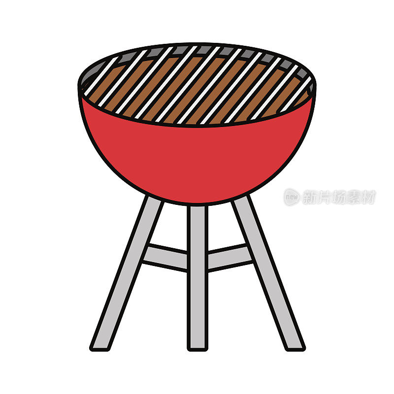 烧烤架图标形象