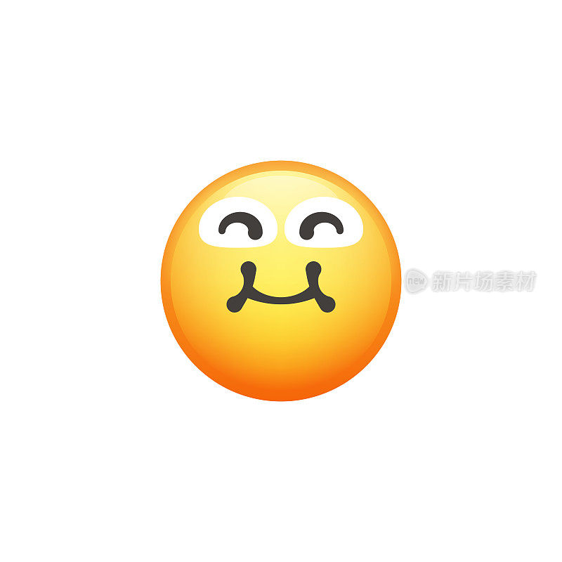 Emoticon裁剪设计元素可爱和色彩渐变