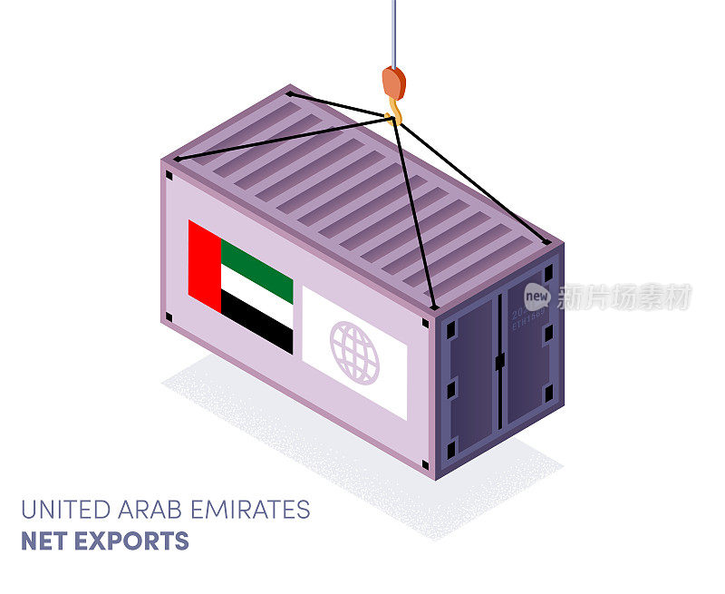 阿拉伯联合酋长国贸易协定信息图表设计