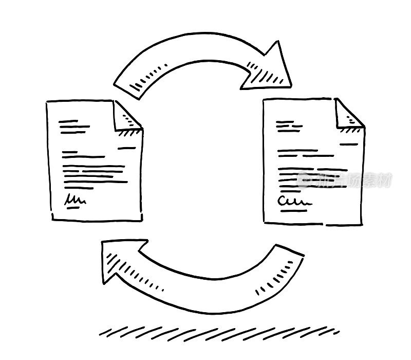 字母对应箭头符号绘图