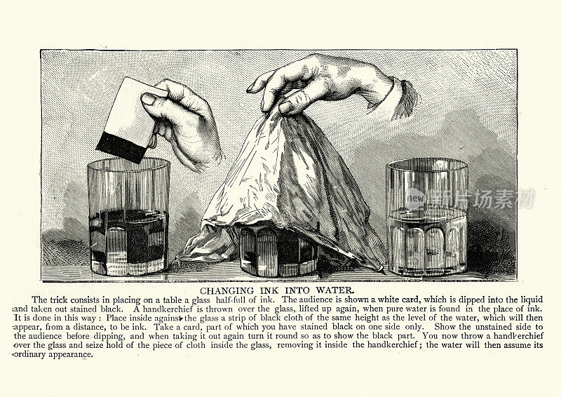 变墨为水的魔术，维多利亚时代的19世纪