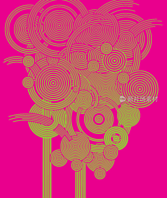 多层圆形图案背景