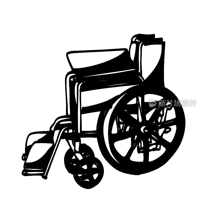 FoldedWheelchairInk