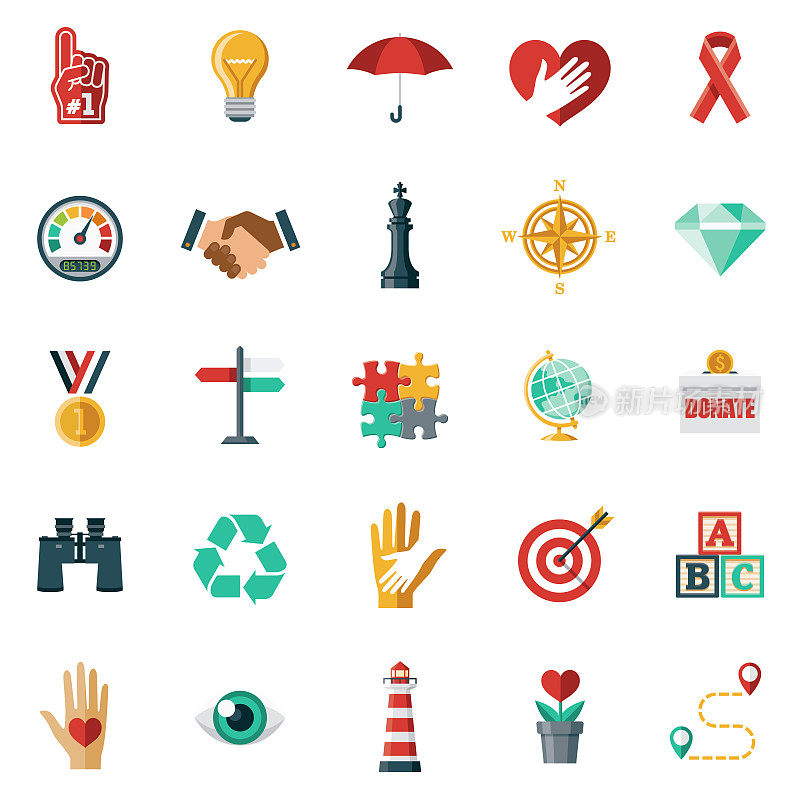 核心价值观图标集