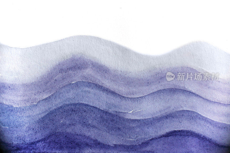 蓝色水彩抽象背景