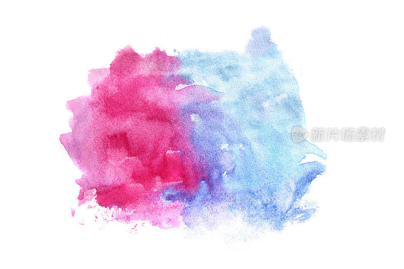 蓝色水彩抽象背景