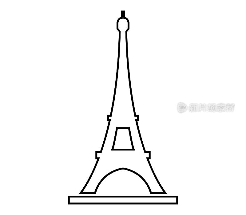埃菲尔铁塔的图标