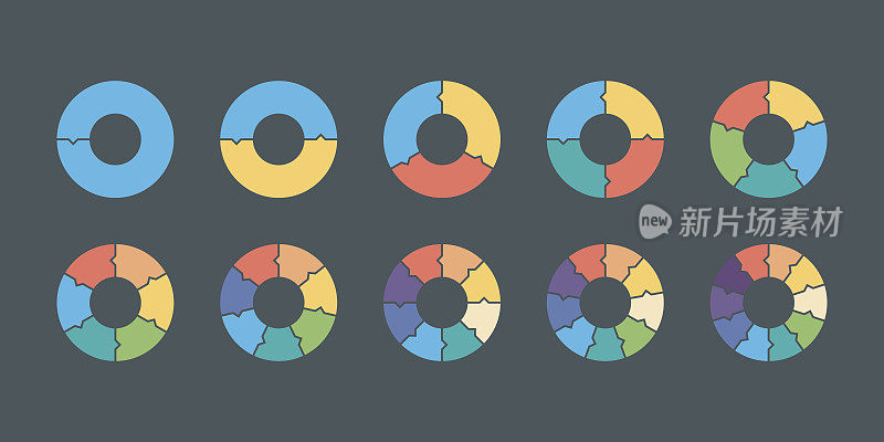 箭头圆的向量集合