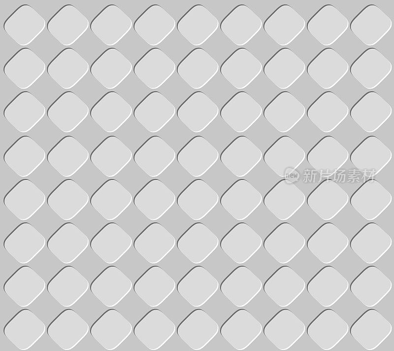 无缝黑白瓷砖图案