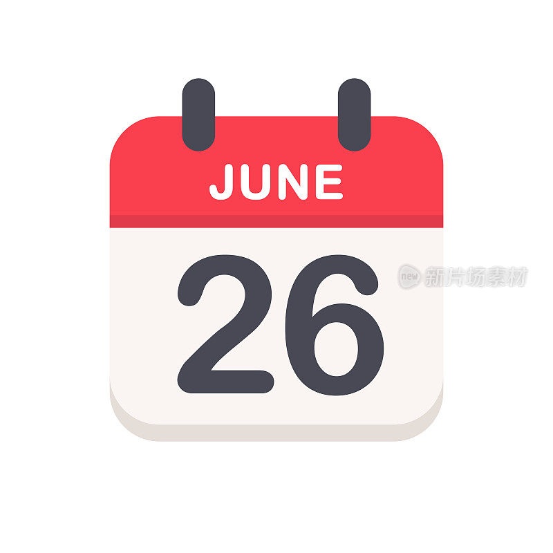 6月26日-日历图标