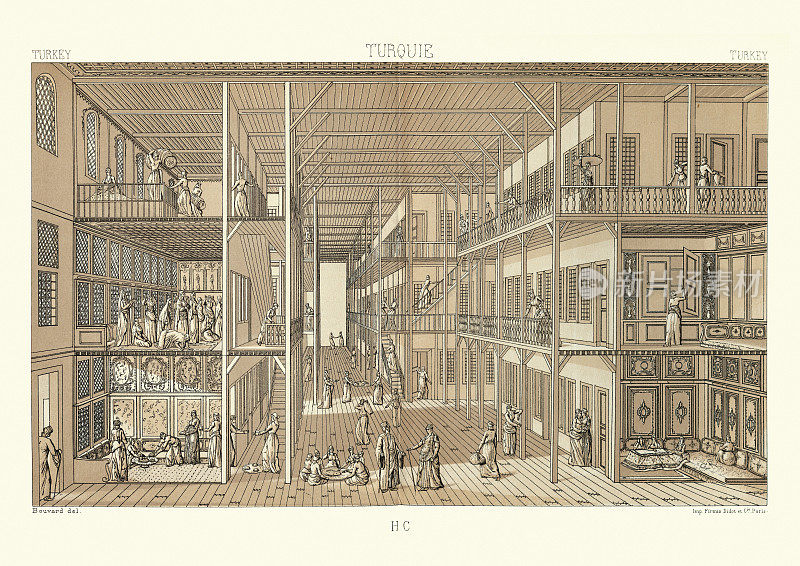 奥斯曼帝国，后宫内部，19世纪