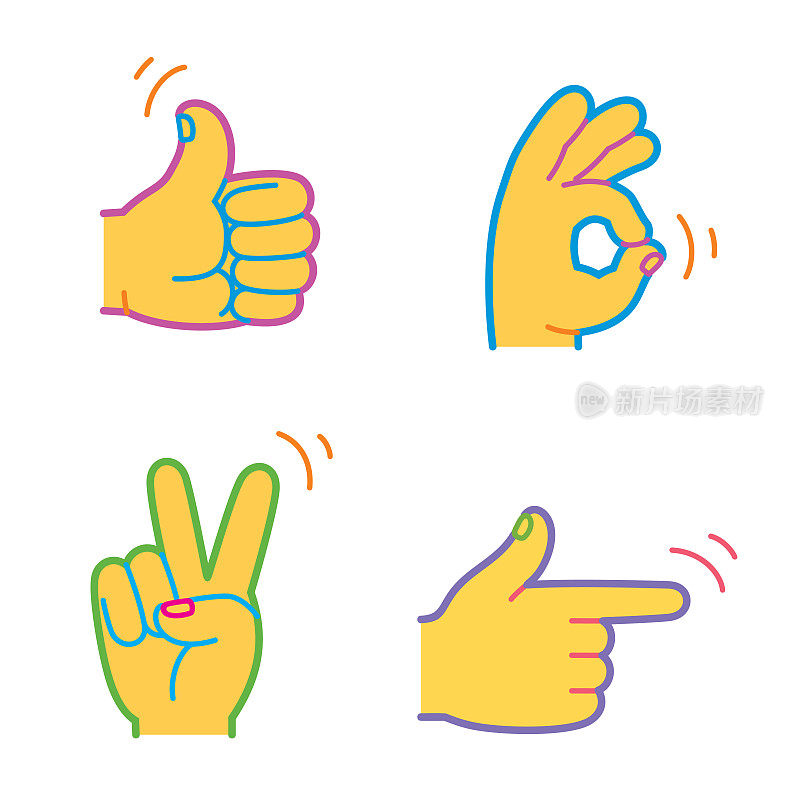 手emoji集