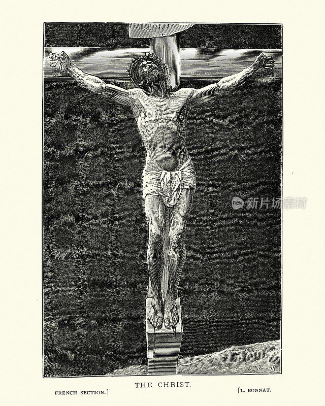 基督被钉在十字架上，耶稣被钉在十字架上