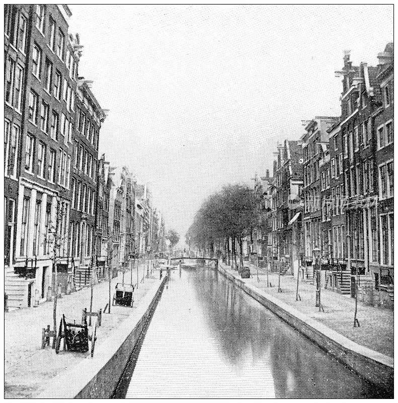荷兰阿姆斯特丹的古董旅行照片