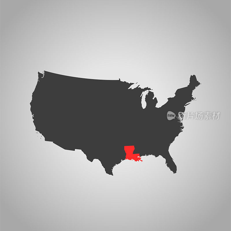 路易斯安那州地图