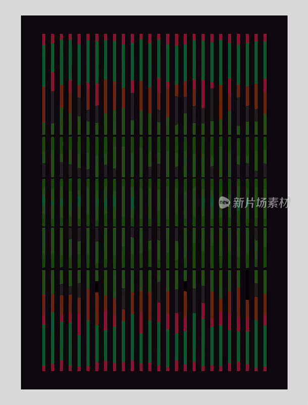 抽象的数据技术人工智能概念大胆的色彩条纹图案背景