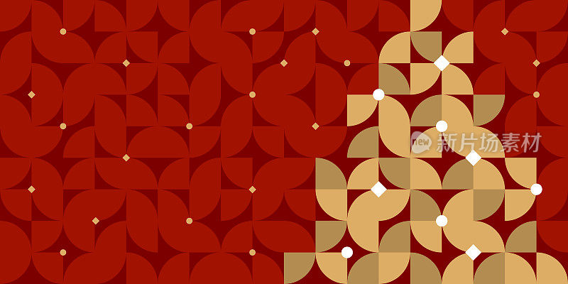 抽象几何圣诞树贺卡背景