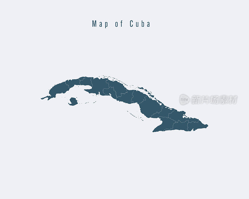 现代地图-古巴与联邦国家