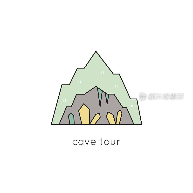 洞穴行图标