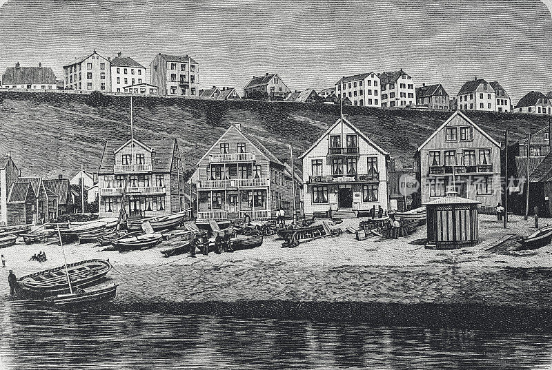 黑尔戈兰的南海滩-插图从1894年