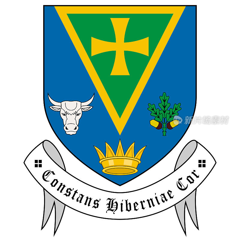 爱尔兰康纳特的罗斯康芒县盾形纹章