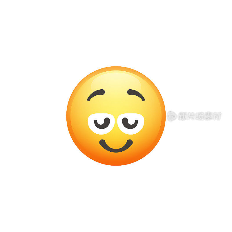 Emoticon裁剪设计元素可爱和色彩渐变