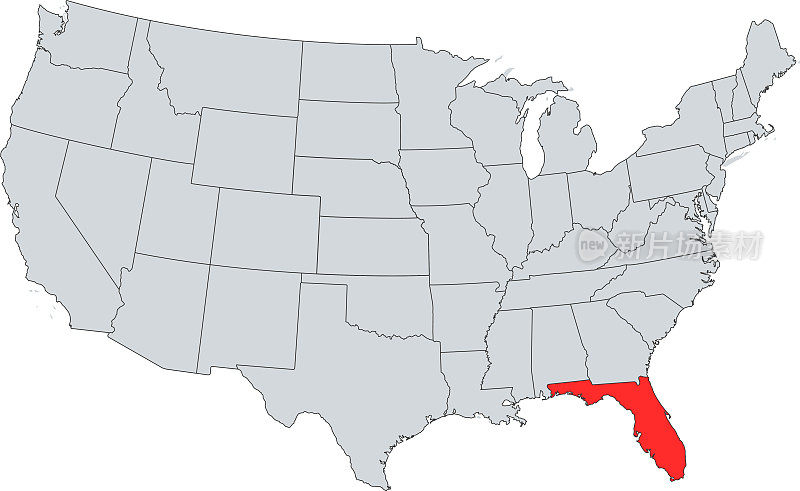 佛罗里达的地图