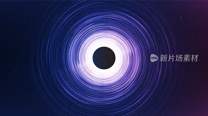 黑暗螺旋黑洞的星系背景与银河系螺旋，宇宙和星空的概念设计，矢量