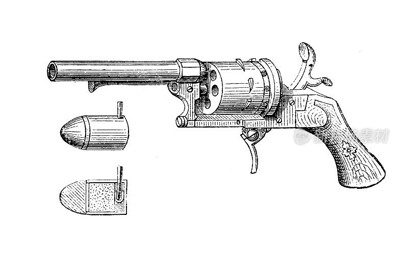 Lefaucheux左轮手枪和子弹