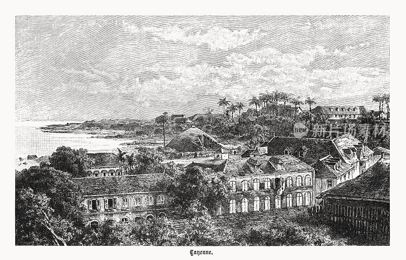 《卡宴史观》,法属圭亚那,木刻,1899年出版