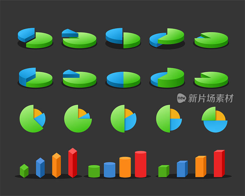 饼图图向量集