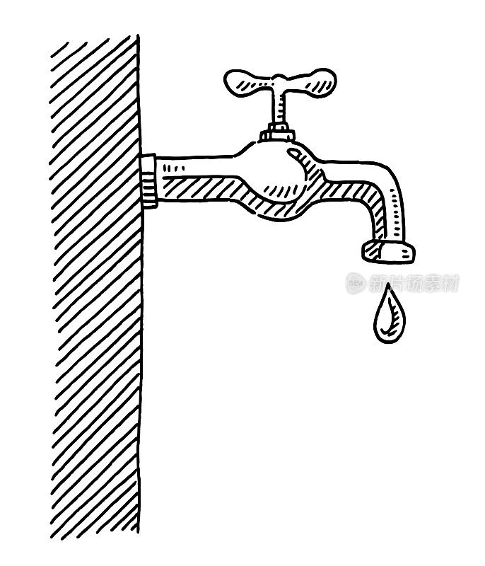 水龙头水滴图