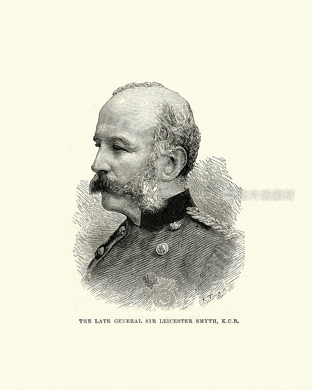 莱斯特・史密斯中将，维多利亚时期的英国军官
