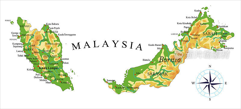 马来西亚物理图谱