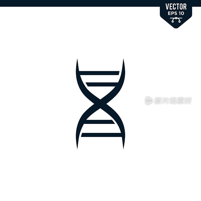 DNA图标收集，字形风格