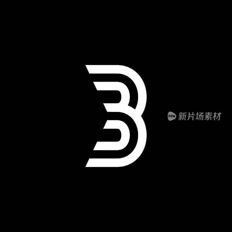 可定制的B字母Logo