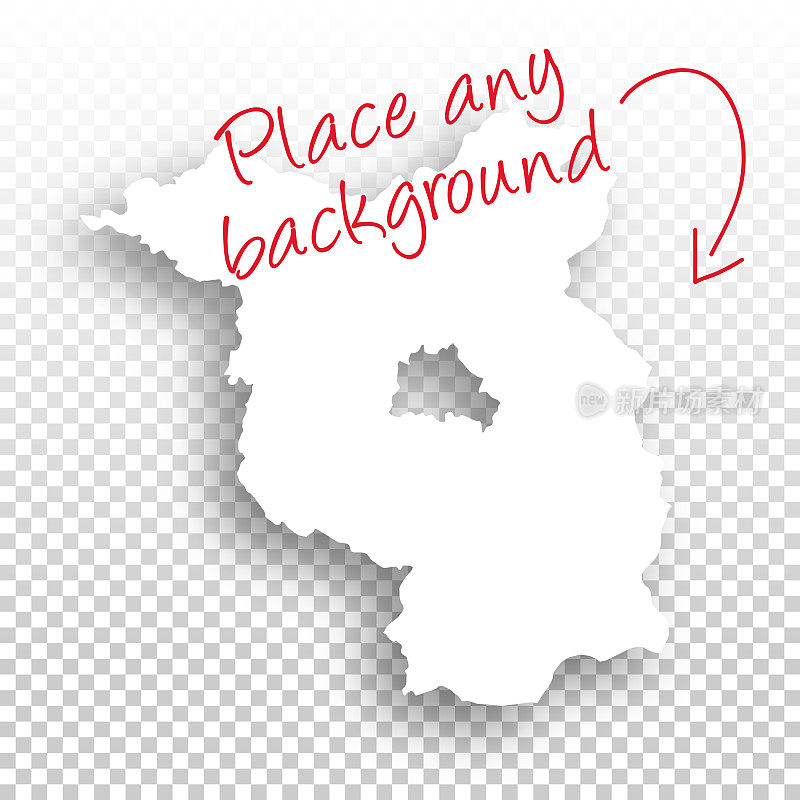 勃兰登堡地图设计-空白背景