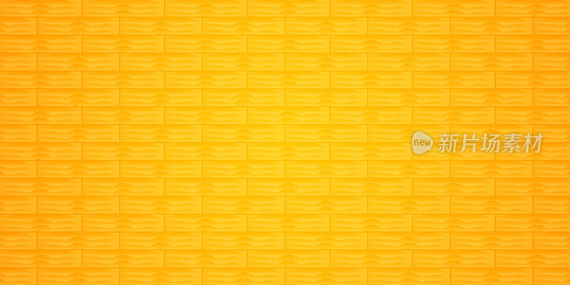抽象背景黄色砖墙纹理壁纸纺织材料纸图案无缝复古矢量插图