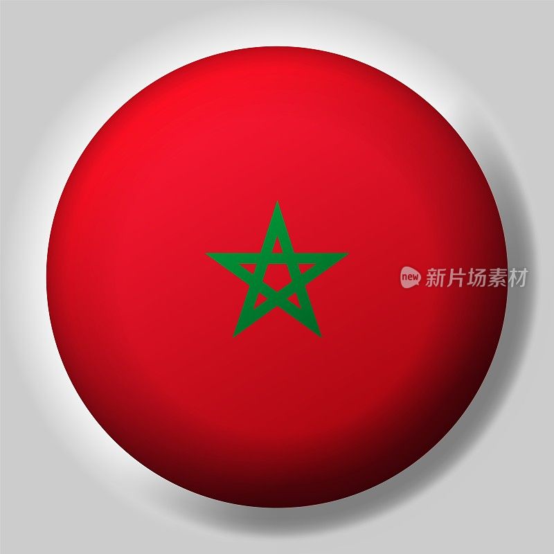 摩洛哥国旗按钮