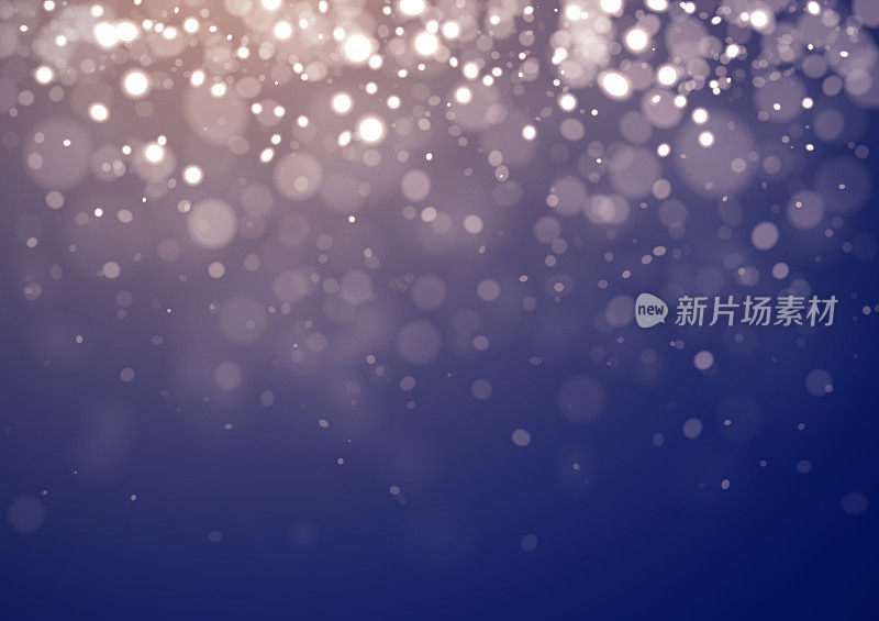 闪闪发光的抽象圣诞雪紫色的背景