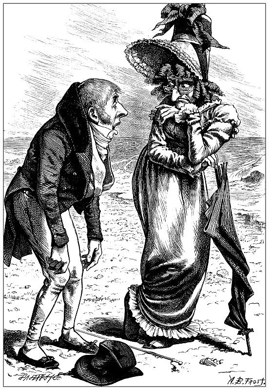 路易斯・卡罗尔的诗歌和寓言的古董插图